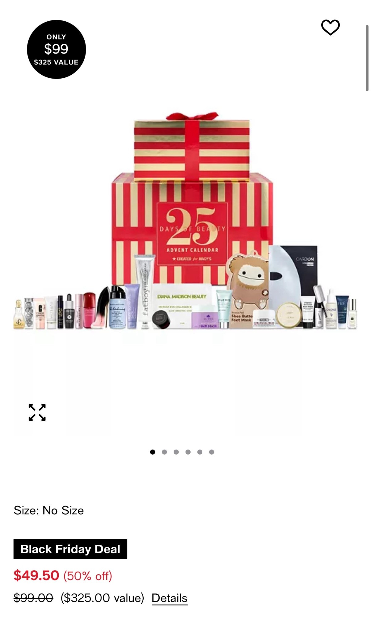 Macy’s 25 days of beauty advent calendar is 50% off yall and they are going fast! 

#LTKHoliday #LTKGiftGuide #LTKFindsUnder100