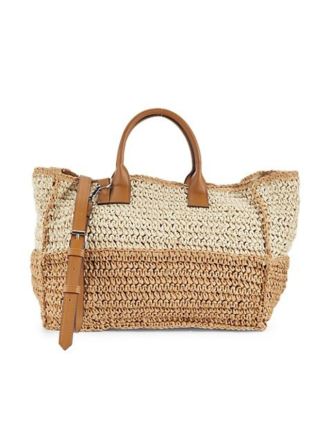 Seasonal Two-Tone Woven Tote | Saks Fifth Avenue OFF 5TH