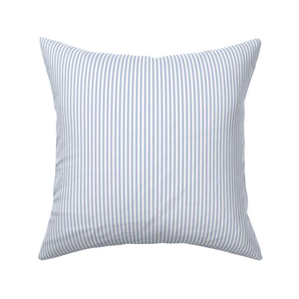 Seersucker Stripe Small Light Throw Pillow Cover w Optional Insert by Roostery - Walmart.com | Walmart (US)