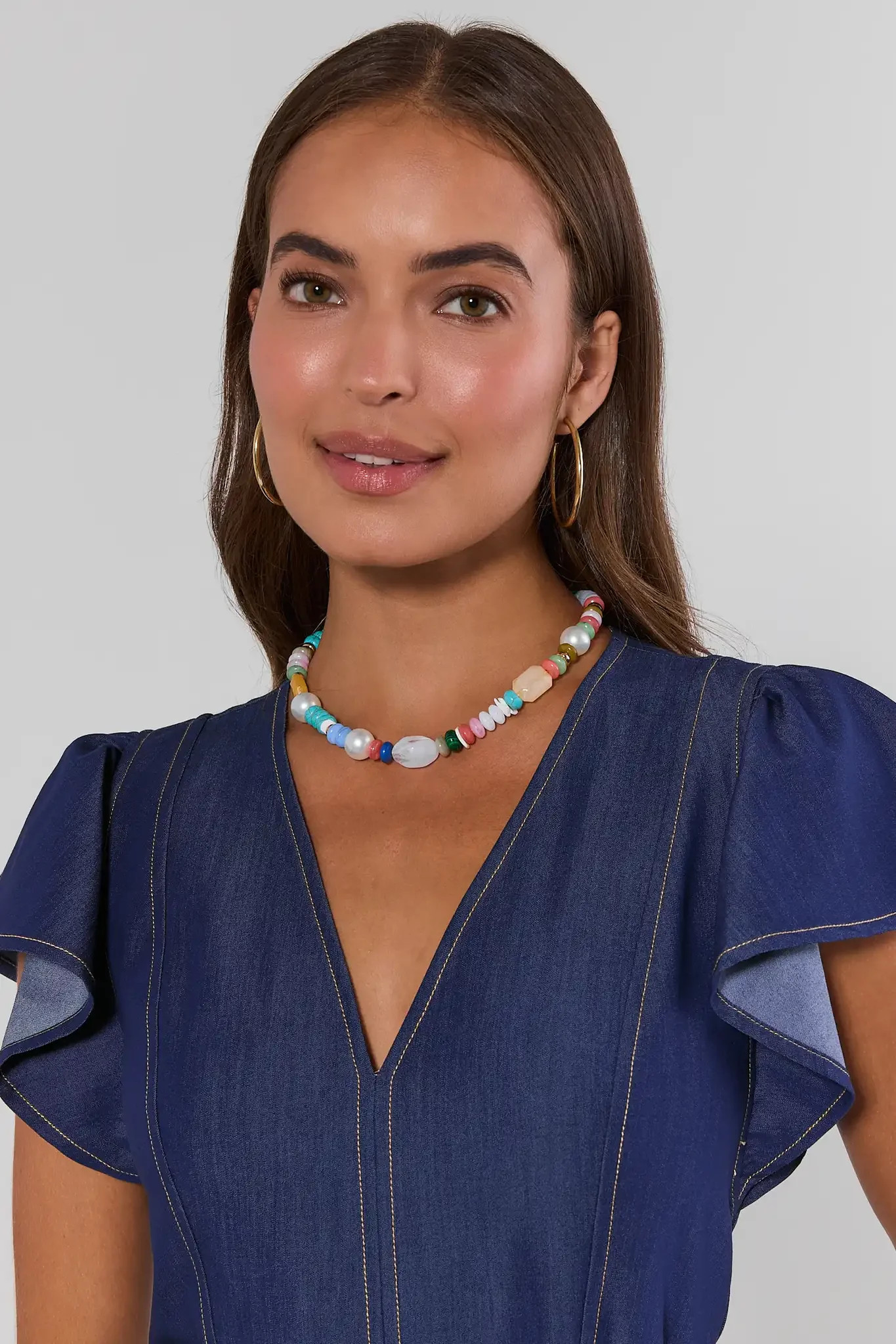 Multi Stone Beaded Necklace | Avara