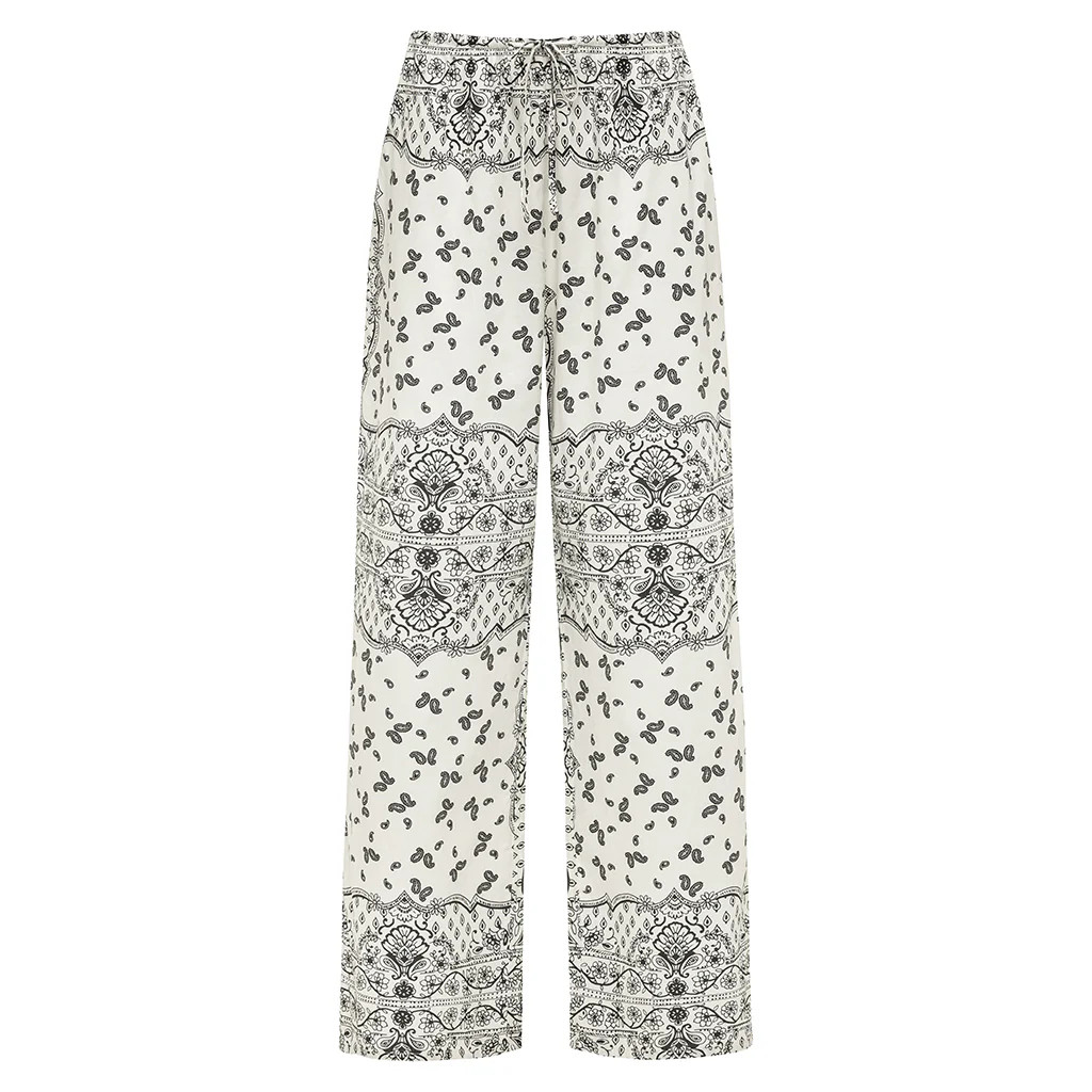 Ivy Bandana Drawstring Wide Leg Pant | Montce