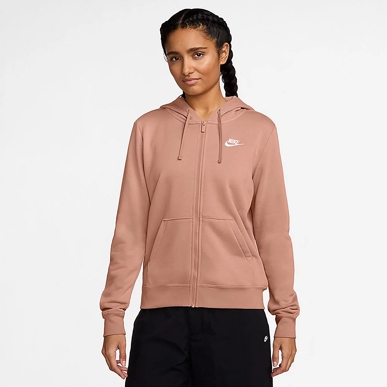 Nike Women's Club Fleece Full-Zip Hoodie | Academy Sports + Outdoors