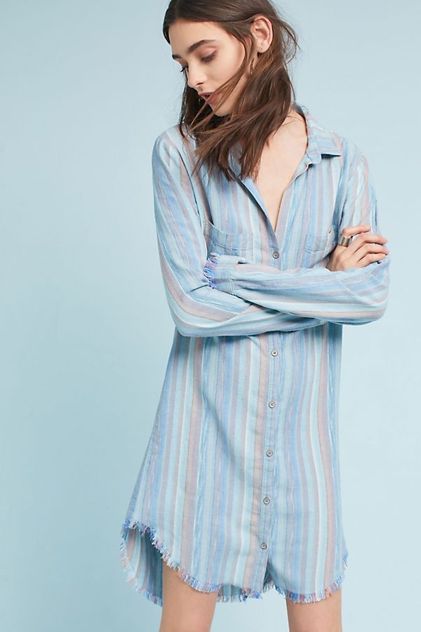 Cloth & Stone Raw-Hem Shirtdress | Anthropologie (US)