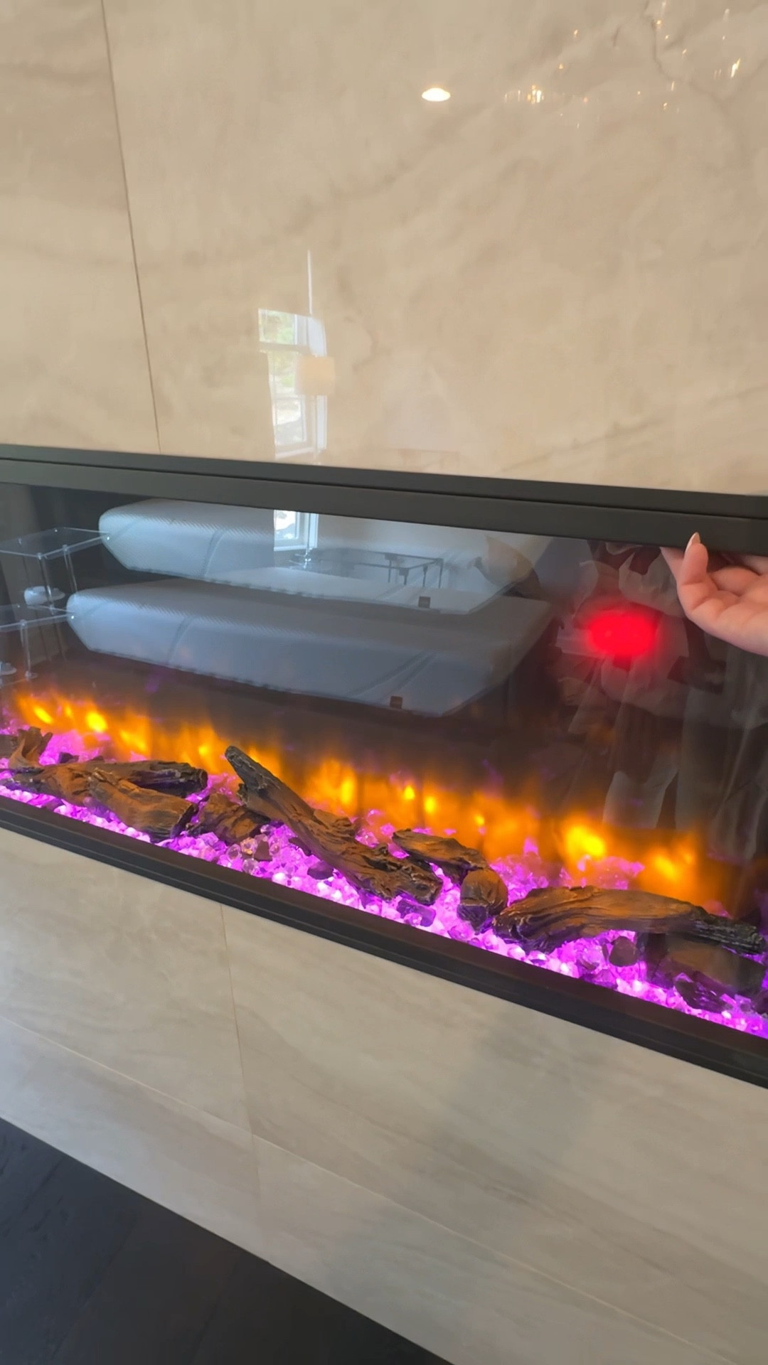 Opting in for an electric fireplace that omits heat instead of a gas fireplace could save you a ton of money. 
🩷🩷🩷
#Fireplace #Electric #ElectricFireplace #FirePit #Decor #BedroomDecor #LivingroomDecor

#LTKVideo #LTKSeasonal #LTKHome