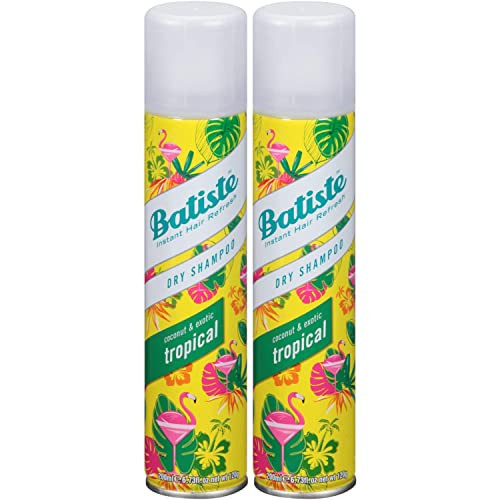 Batiste Dry Shampoo, Tropical Fragrance, Refresh Hair and Absorb Oil Between Washes, Waterless Shampoo for Added Hair Texture and Body, 6.73 OZ Dry Shampoo Bottle pack of 2 | Amazon (US)