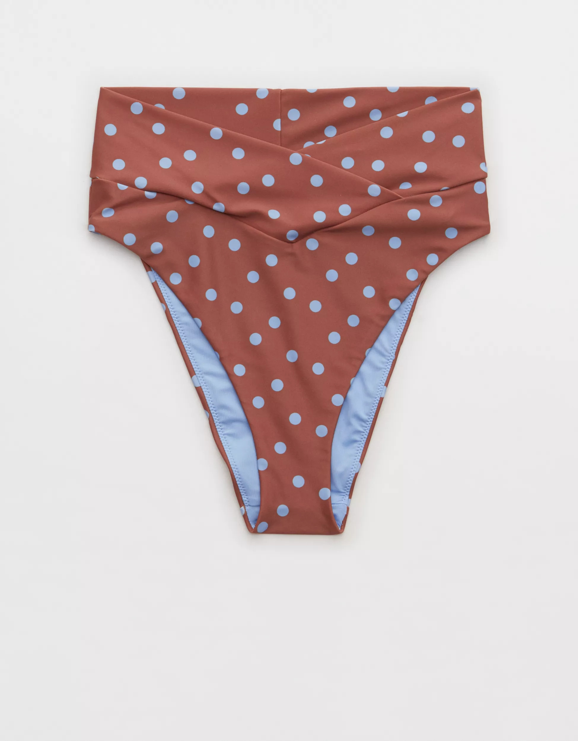 Aerie Crossover High Cut Cheeky Bikini Bottom | Aerie
