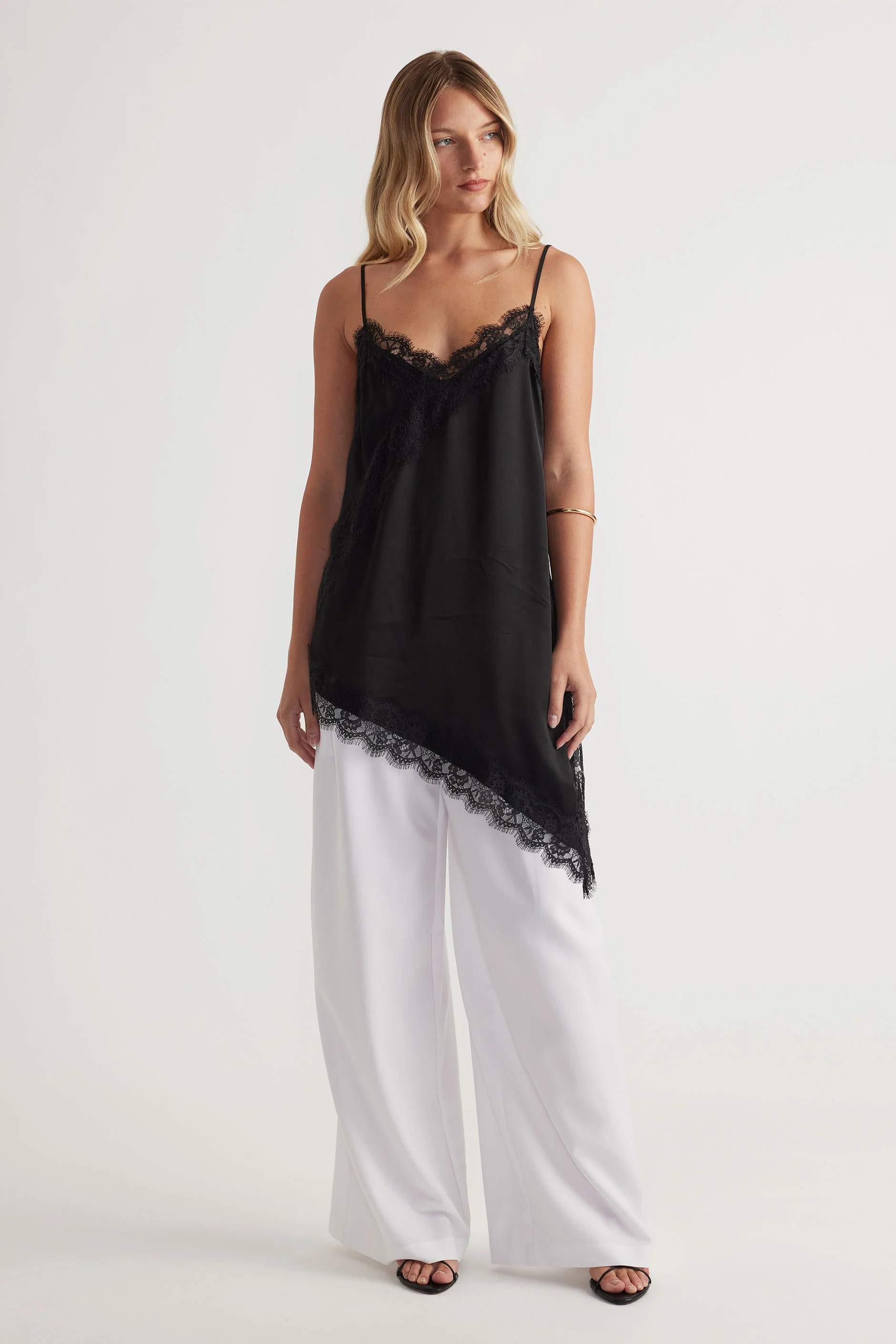 Karla Lace Tunic - Black | DECJUBA