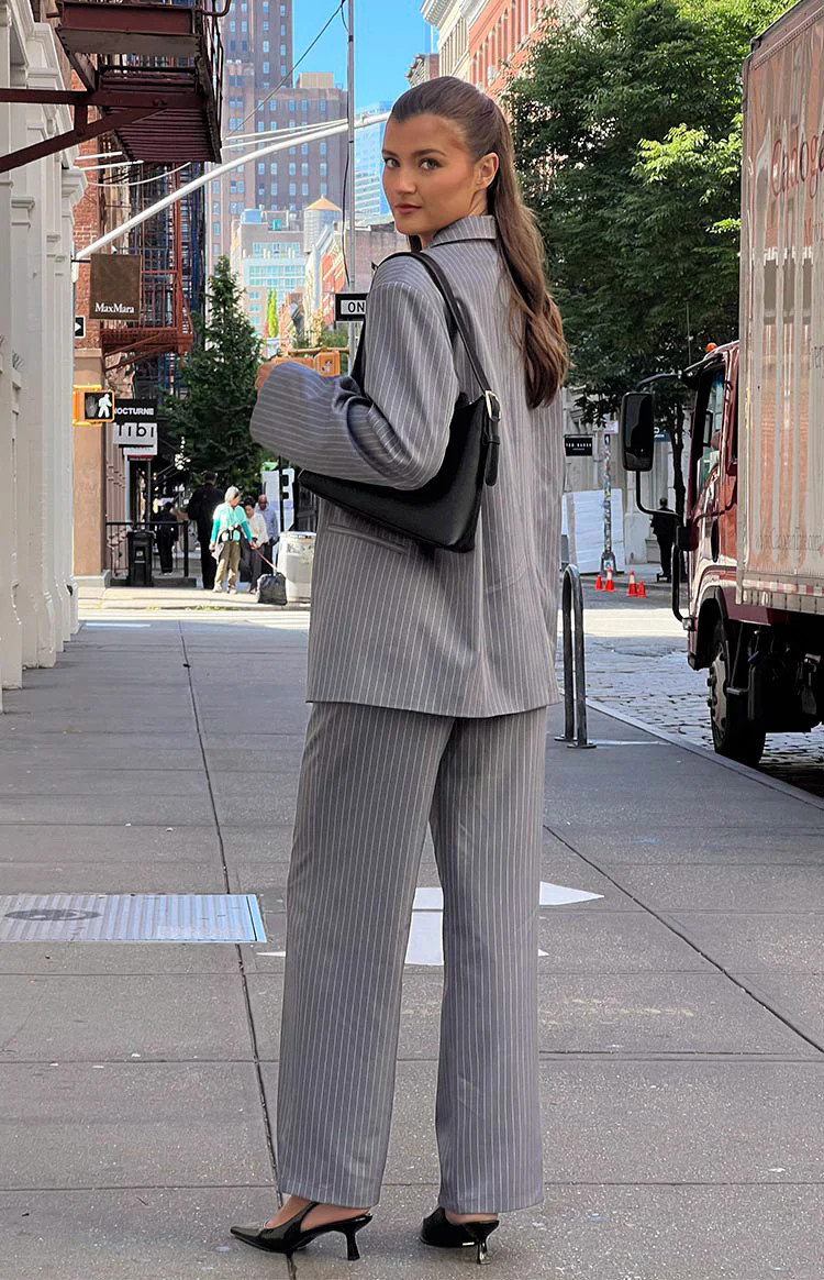 Louis Grey Striped Pants | Beginning Boutique (AU)