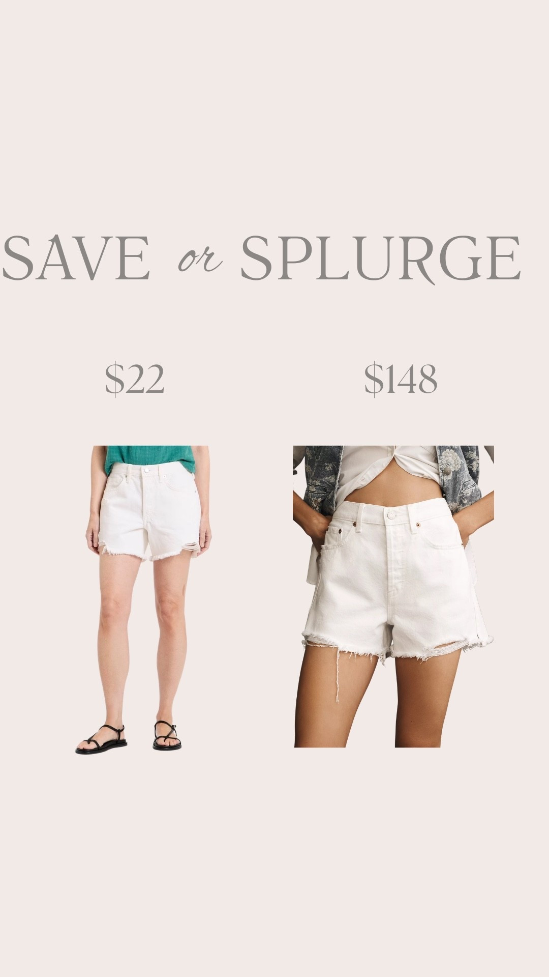 Save vs splurge

#LTKdayinmylife #LTKMothersDay #LTKootd