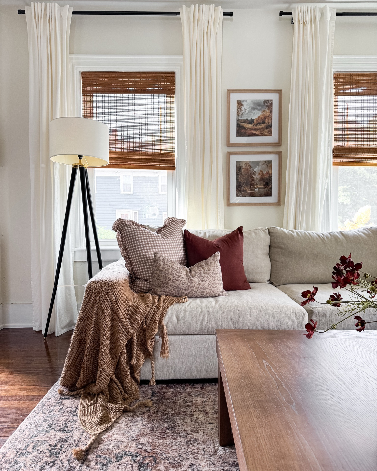 Fall living room. 🍁 small living room with washable sectional. Fall throw pillow combinations. Fall coffee table styling.

#LTKSeasonal #LTKHome