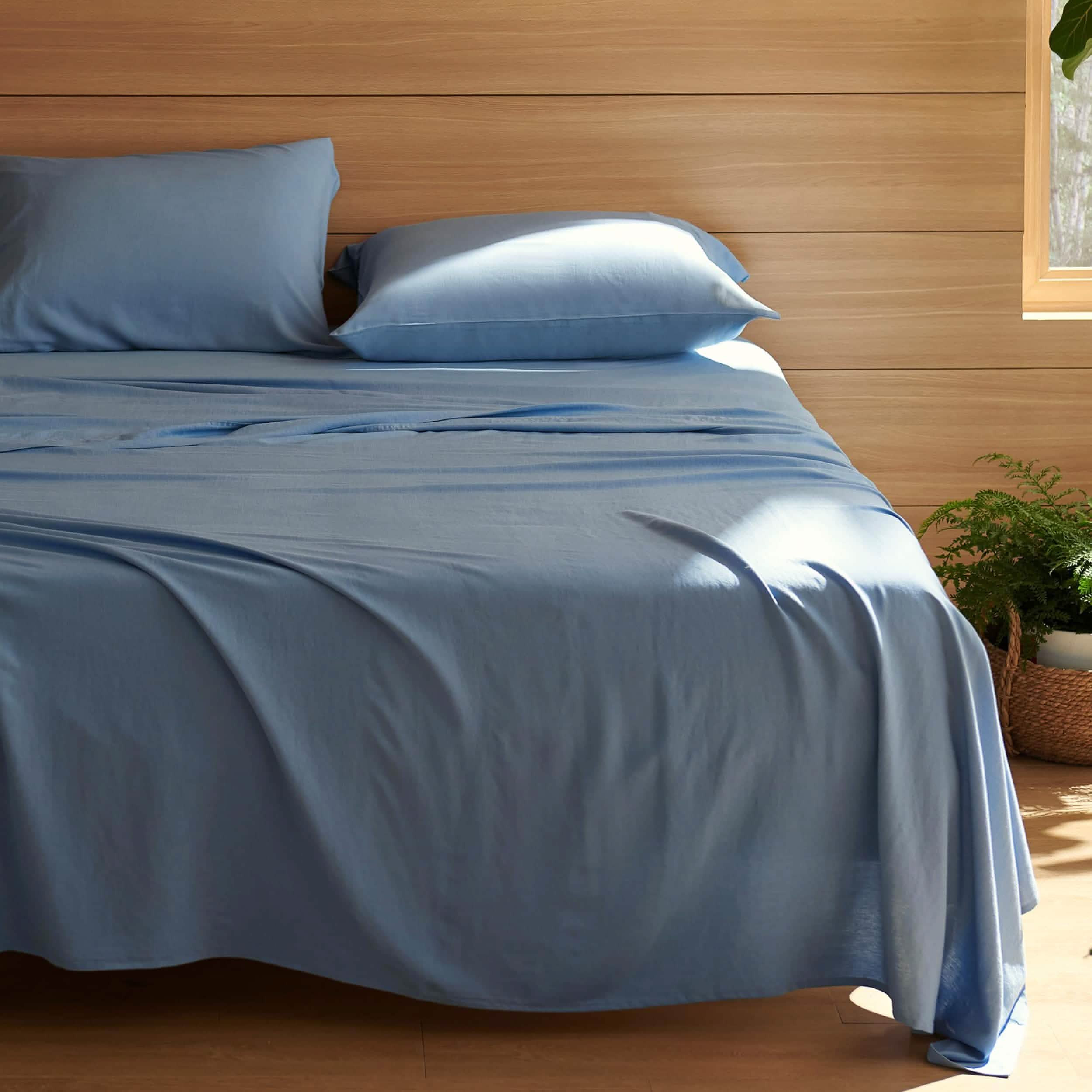 Rayon Derived from Bamboo and Linen Sheet Set | Bedsure