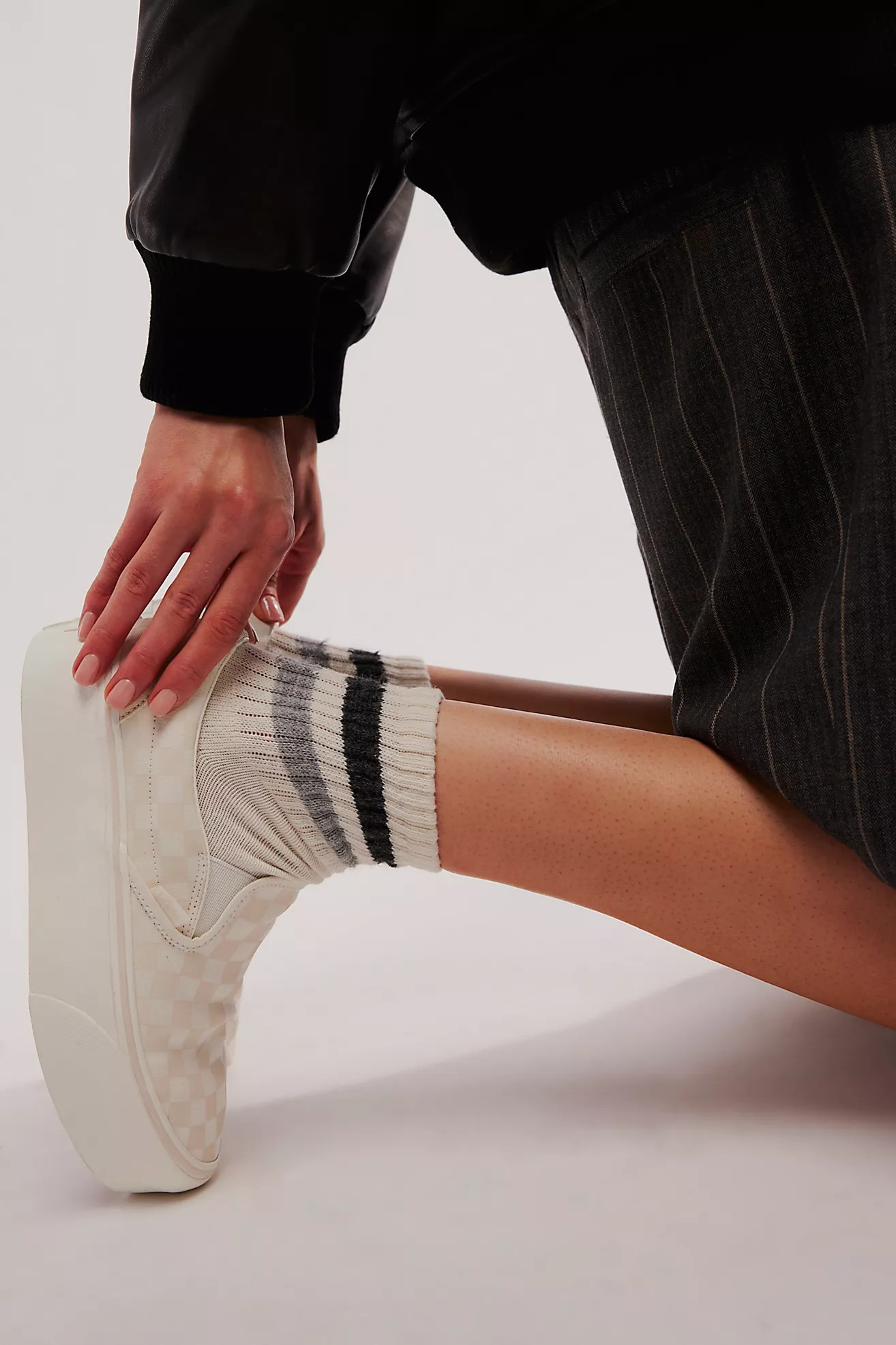 Vans Checkered Slip-on Stackform Sneakers | Free People (Global - UK&FR Excluded)