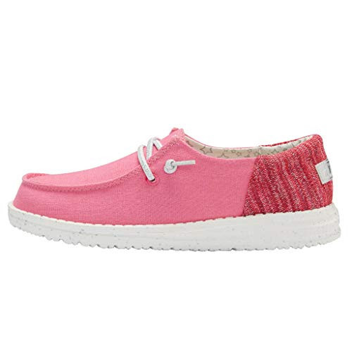 HEYDUDE Girl's Wendy Youth Multiple Sizes & Colors | Girls Shoes | Girls Lace Up Loafers | Lightweight & Comfortable | Amazon (US)