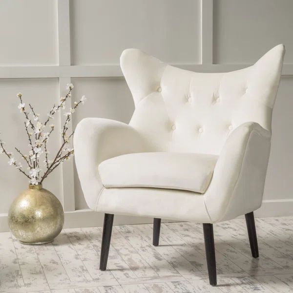 Danney Velvet Wingback Chair | Wayfair North America