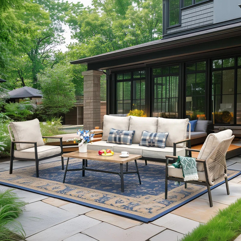 Outdoor Patio Conversation Furniture Set | Wayfair North America