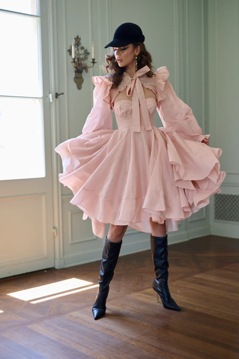 The Pumpkin Froth High Court Party Dress | Selkie Collection