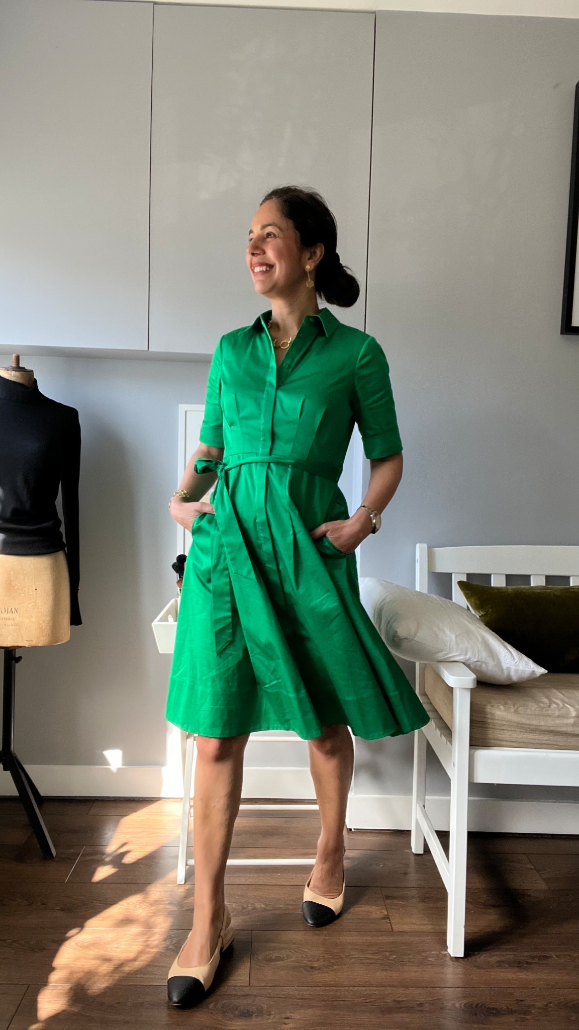 Hobbs London, cotton dress, green dress, knee length dress, petite fashion, workwear fashion, 
spring outfit, spring style, spring outfit ideas, spring fashion, spring work outfits, smart casual outfits, over 50 styling tips, smart outfits




https://community.lkbennett.com/s/anitaferonclark


relaxedglamour@mintvelvet.co.uk

Hi Anita, 

Thanks for contacting us.

Please email olivia.bolt@joebrowns.co.uk for all collaboration requests.

Joe ☺️

#LTKover50style #LTKstyletip #LTKeurope