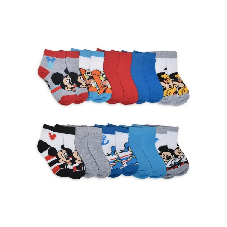 Character Toddler Ankle Socks, 10-Pack, Sizes 12M-5T | Walmart (US)