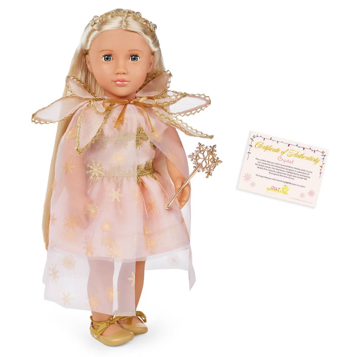 Our Generation Crystal Limited-Edition 18” Holiday Collectible Doll | Target