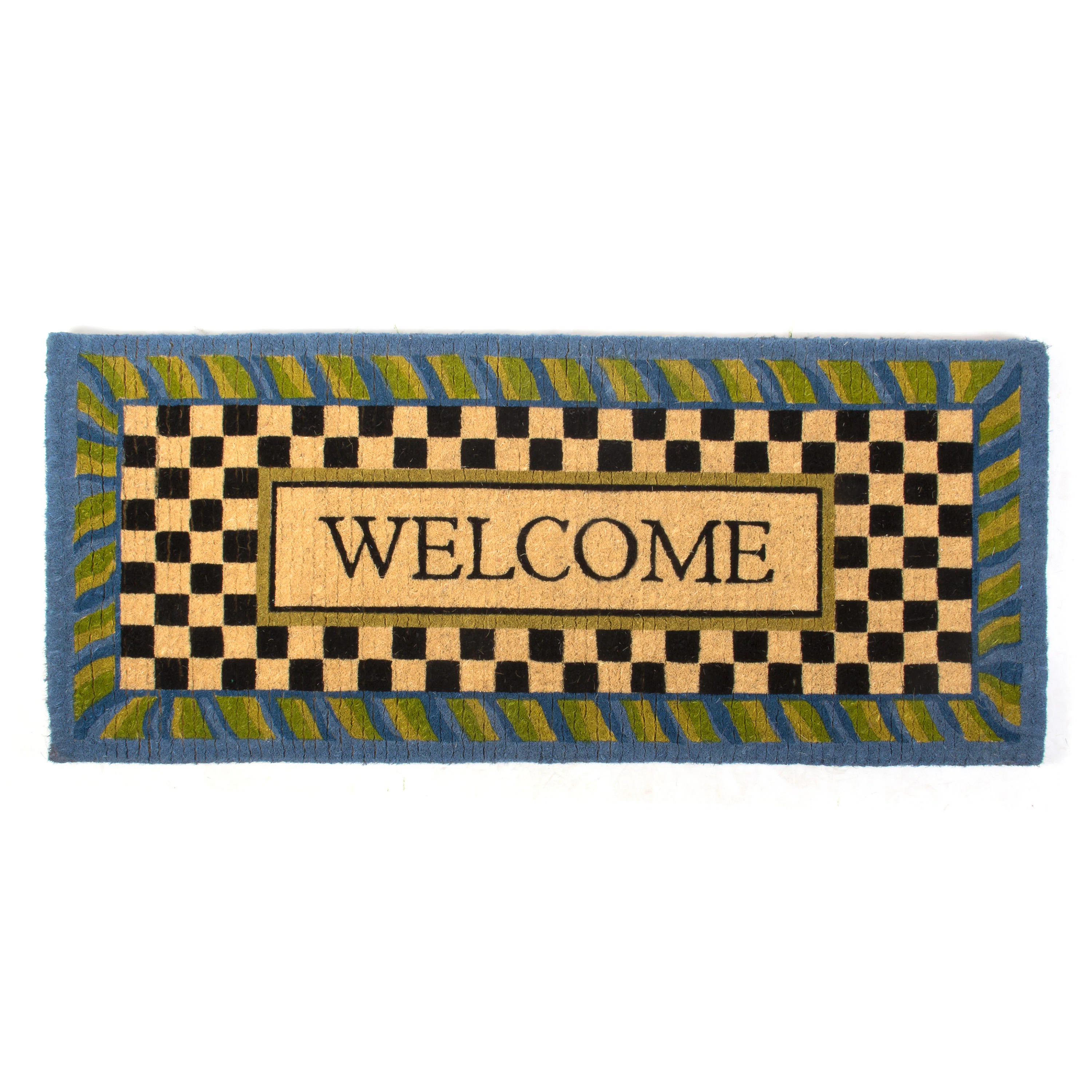 Welcome Periwinkle Entrance Mat | Wayfair North America