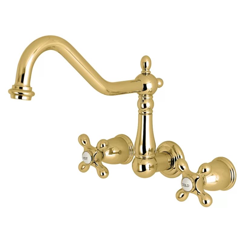 Heritage Double Handle Wall Mounted Tub Spout | Wayfair North America