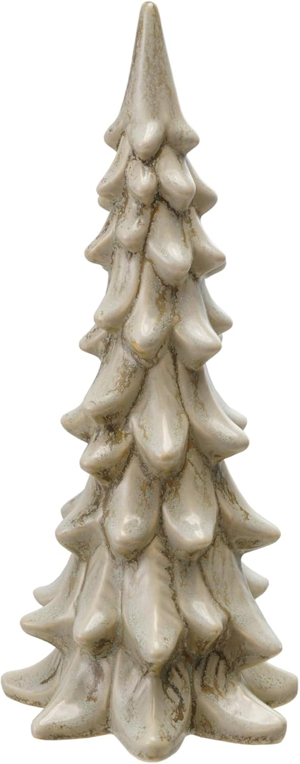 Creative Co-Op Large Stoneware Tree Figurine with Reactive Glaze, Light Green | Amazon (US)