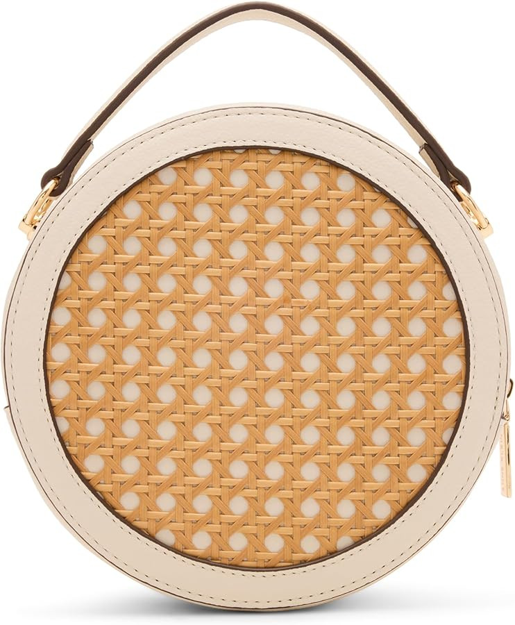 Anne Klein Womens Caning Circle Bag, Natural/Parchment | Amazon (US)