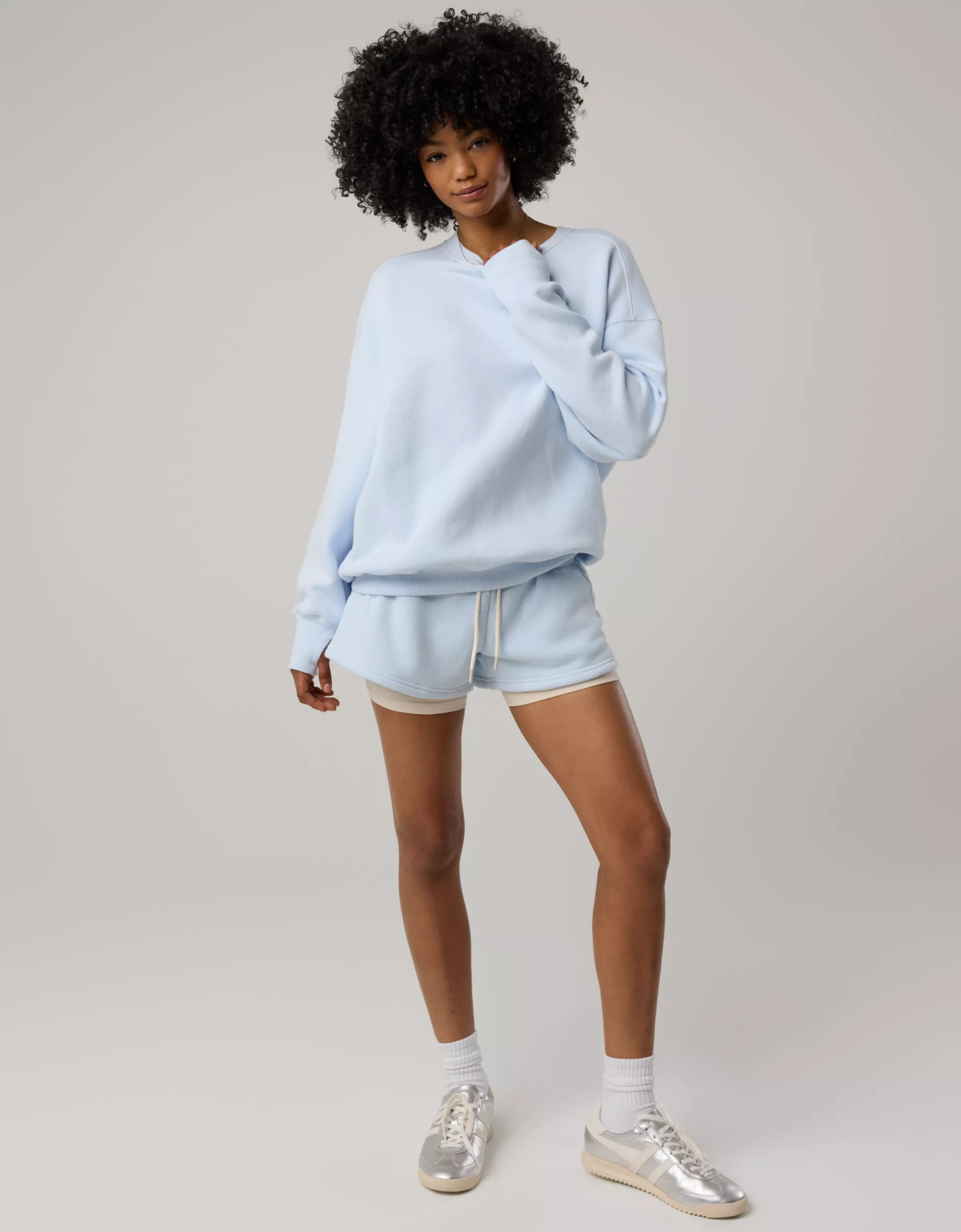 OFFLINE By Aerie Cloud Fleece Oversized Crewneck | American Eagle Outfitters (US & CA)
