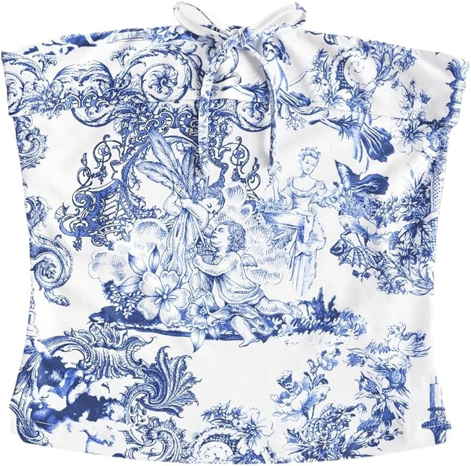 WDIRARA Women's Floral Print Tube Crop Top Sleeveless Strapless Corset Tops | Amazon (US)