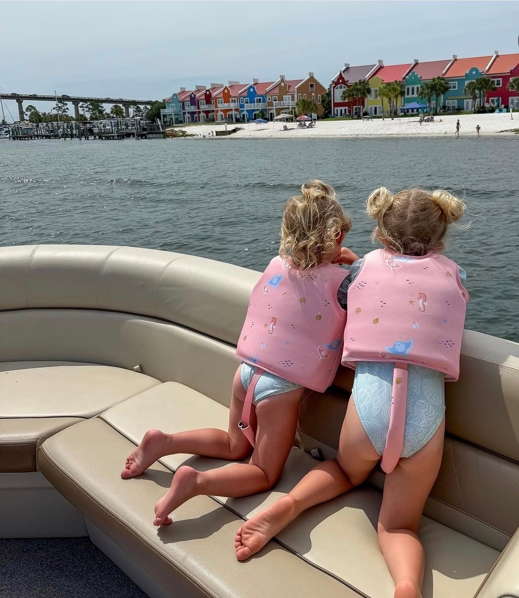 Love these life jackets for the girls!