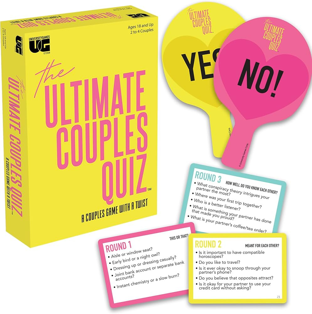 The Ultimate Couples Quiz, Test Your Compatibility and Love with Fun and Competitive Conversation... | Amazon (US)
