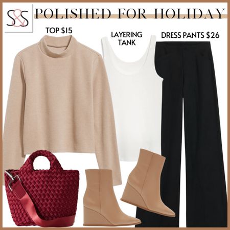 A mockneck sweater with black dress pants is the perfect way to stay polished and timeless for your winter holiday!

#LTKHoliday #LTKSeasonal #LTKstyletip