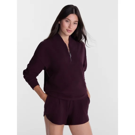 Avia Women's Ottoman Half Zip Pullover, Sizes XS-XXXL | Walmart (US)