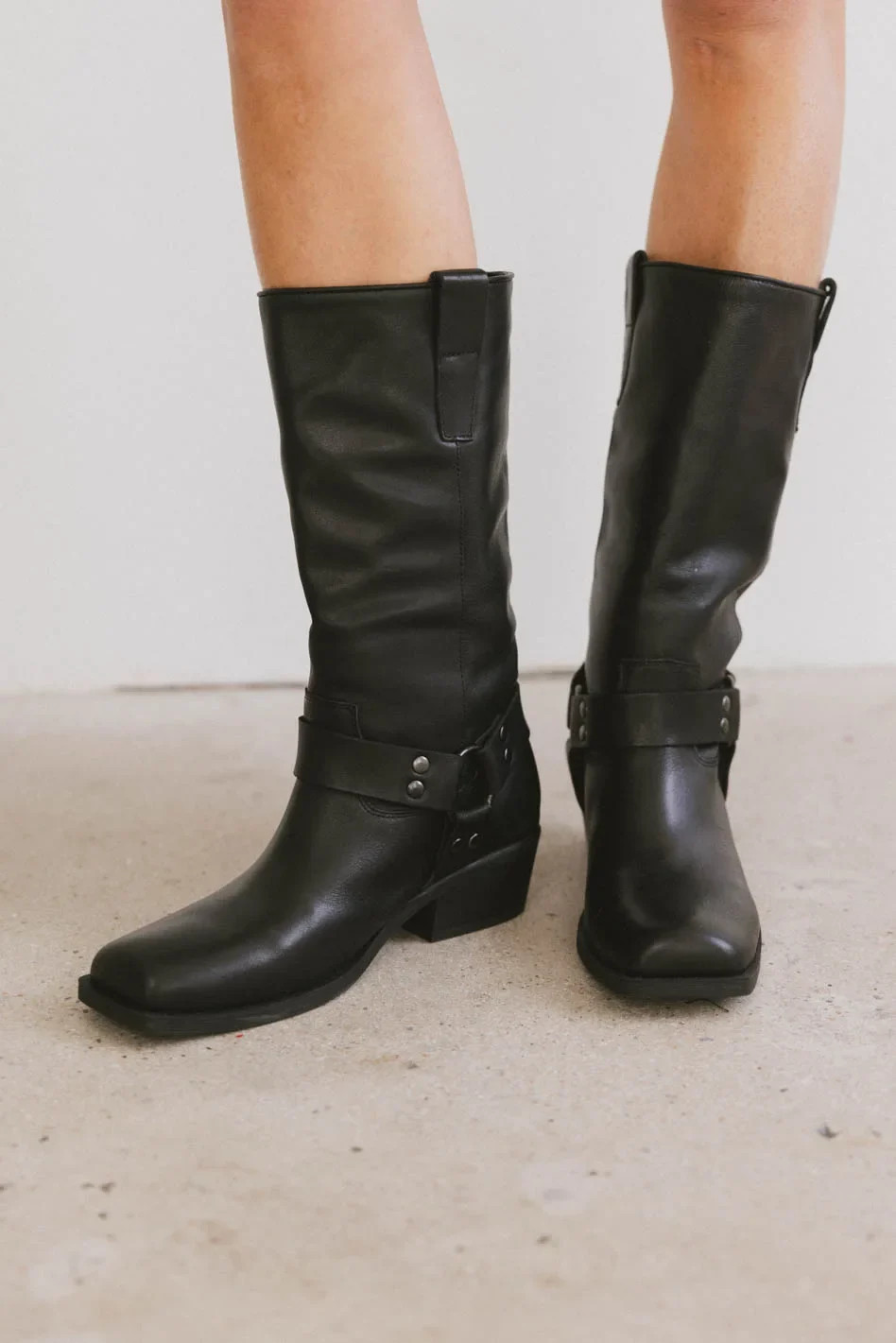 Steve Madden Ruskin Boots in Black Leather | Böhme US