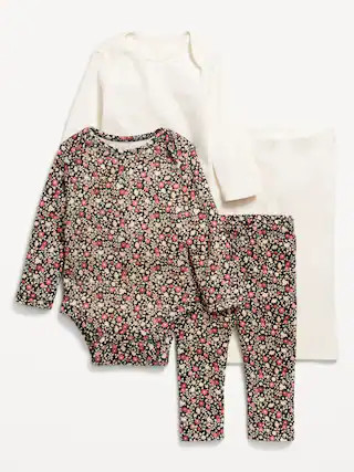 Bodysuit and Leggings 4-Pack for Baby | Old Navy (US)