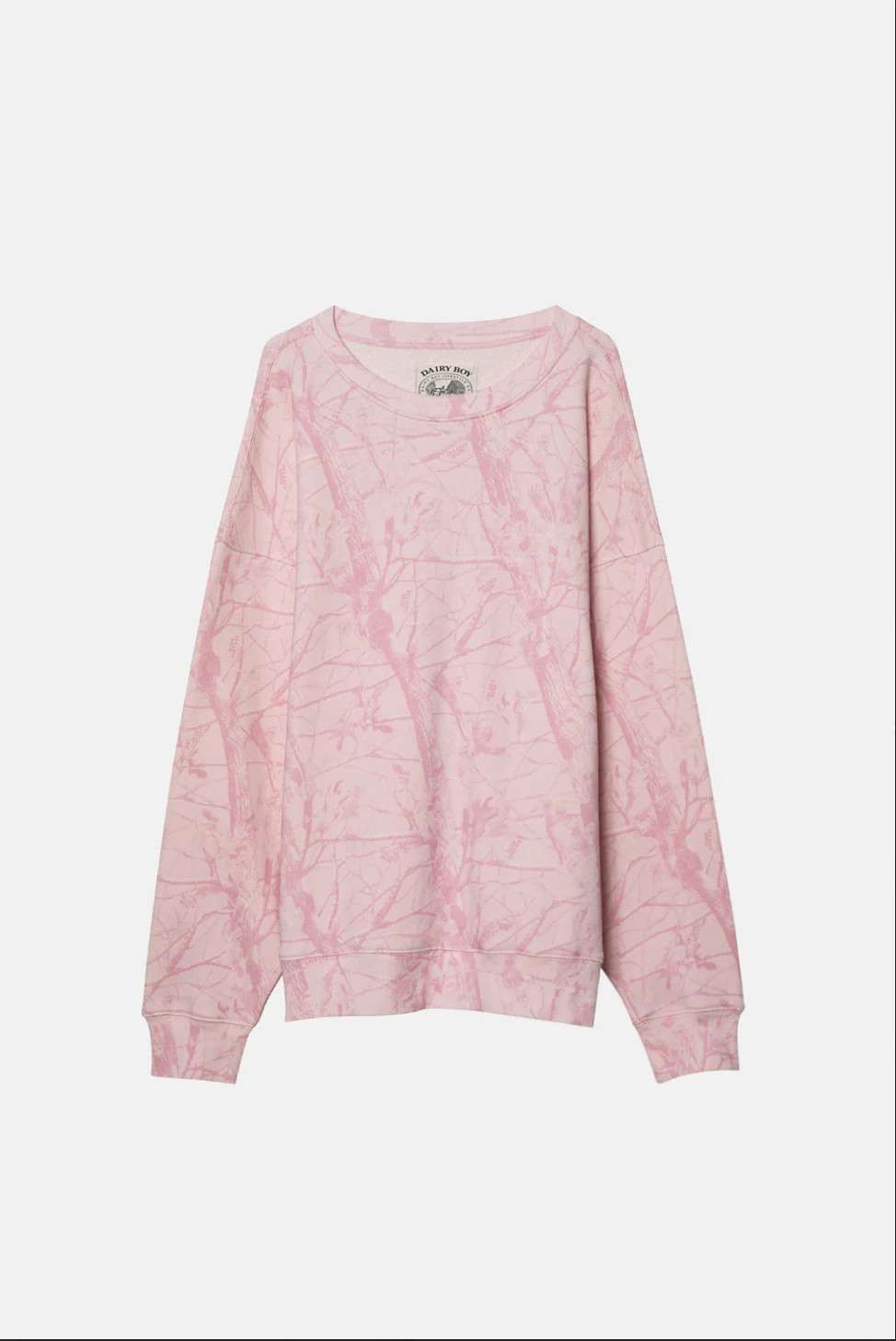 Bubblegum Camo Crewneck | Dairy Boy
