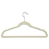 Honey-Can-Do Ultra Thin Non-Slip Velvet Hangers, 50-Pack, Ivory | Amazon (US)