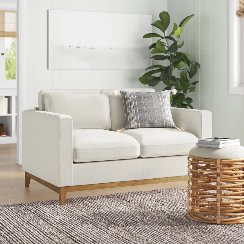 Lushana 58'' Square Arm Loveseat with Reversible Cushions | Wayfair North America