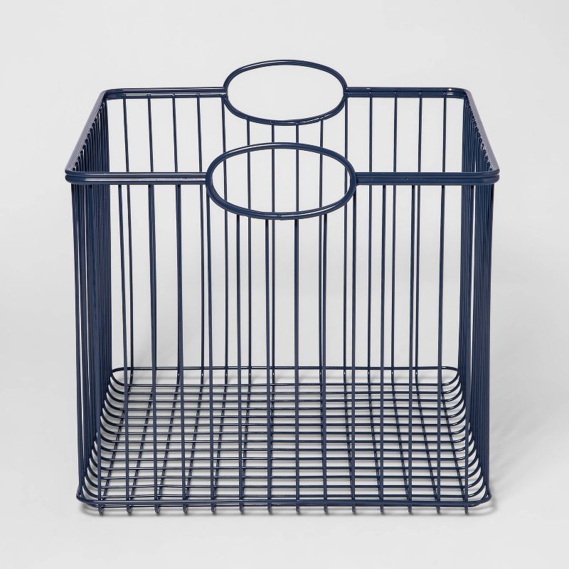 Wire Stackable Storage Basket Navy - Pillowfort™ | Target