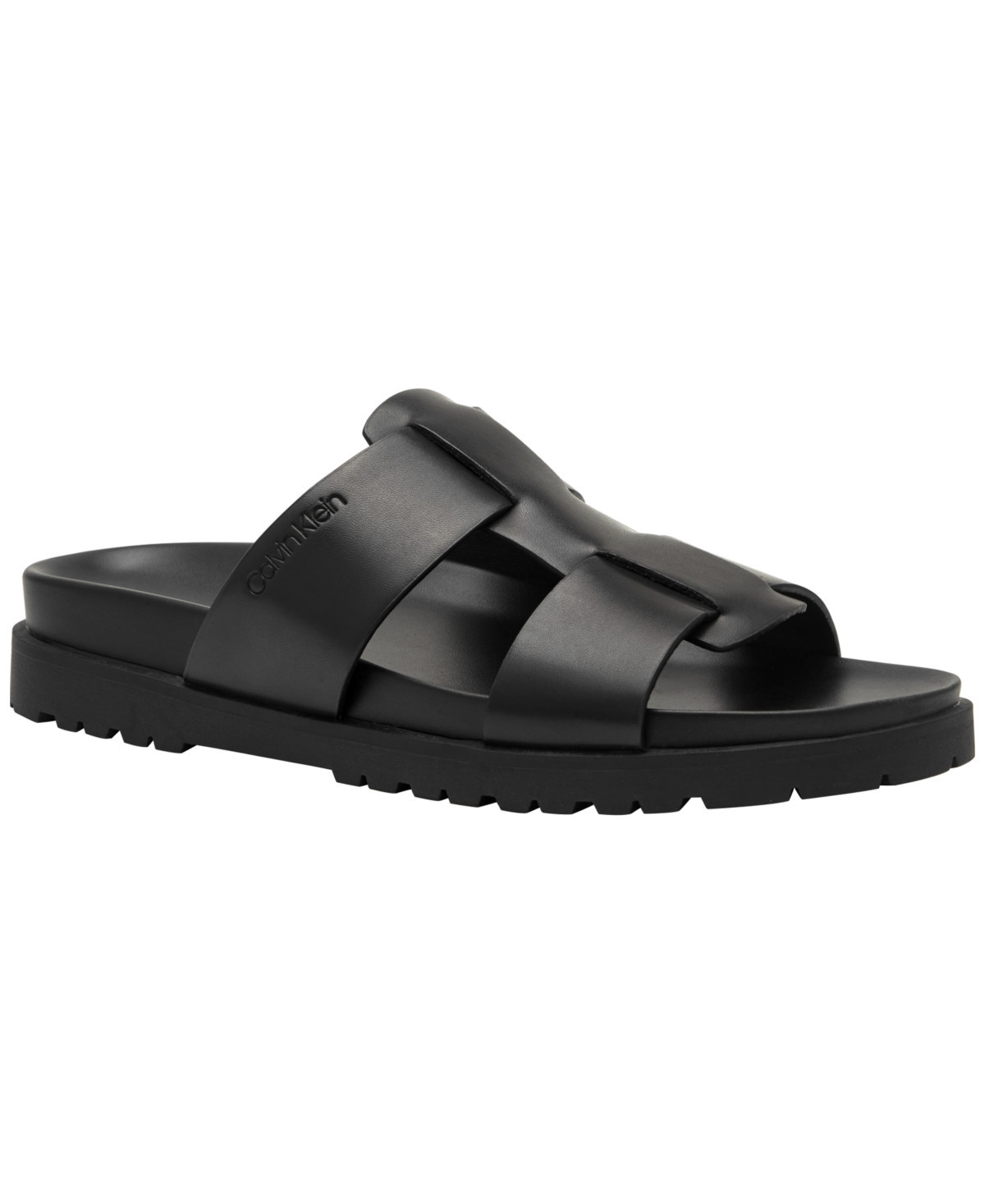 Calvin Klein Men's Rolinde Slip-on Casual Slides - Black | Macy's