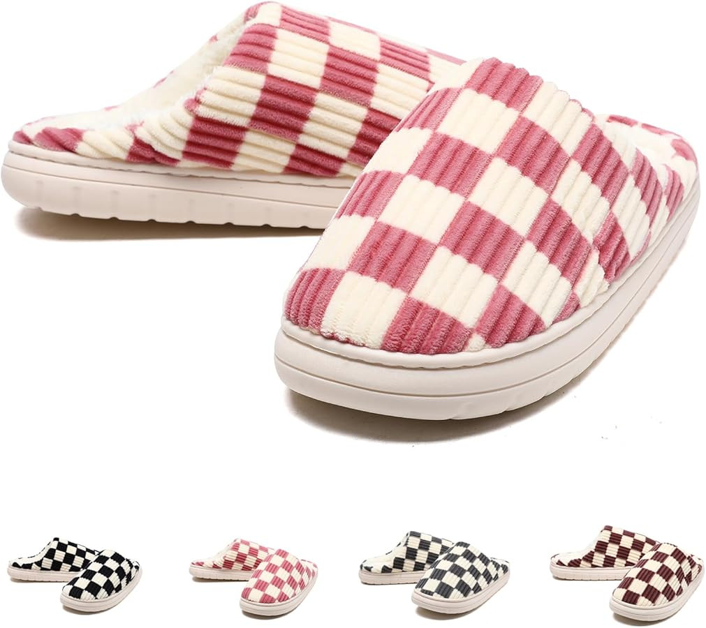 Guyarns House Slippers for Women,Fuzzy Mens Slippers,Casual House Shoes Memory Foam Womens Slippe... | Amazon (US)