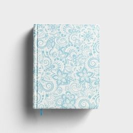 KJV Notetaking Bible - Blue Floral Cloth Hardcover | DaySpring