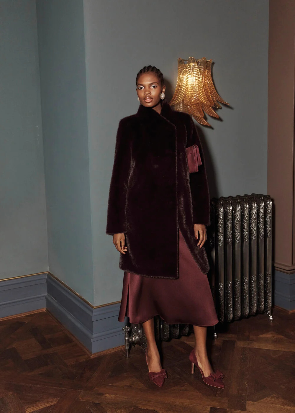 Tarini Faux Fur Coat | Hobbs UK | | Hobbs