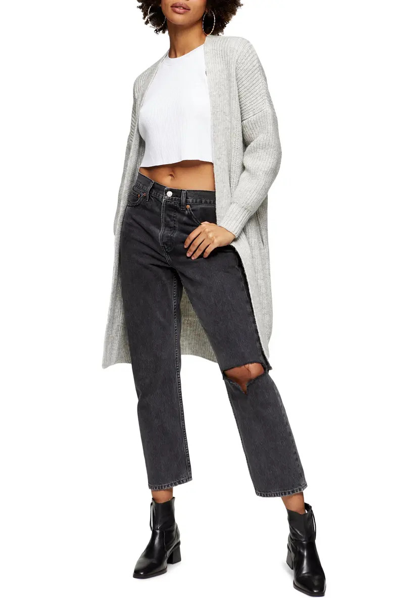Ribbed Open Front Cardigan | Nordstrom