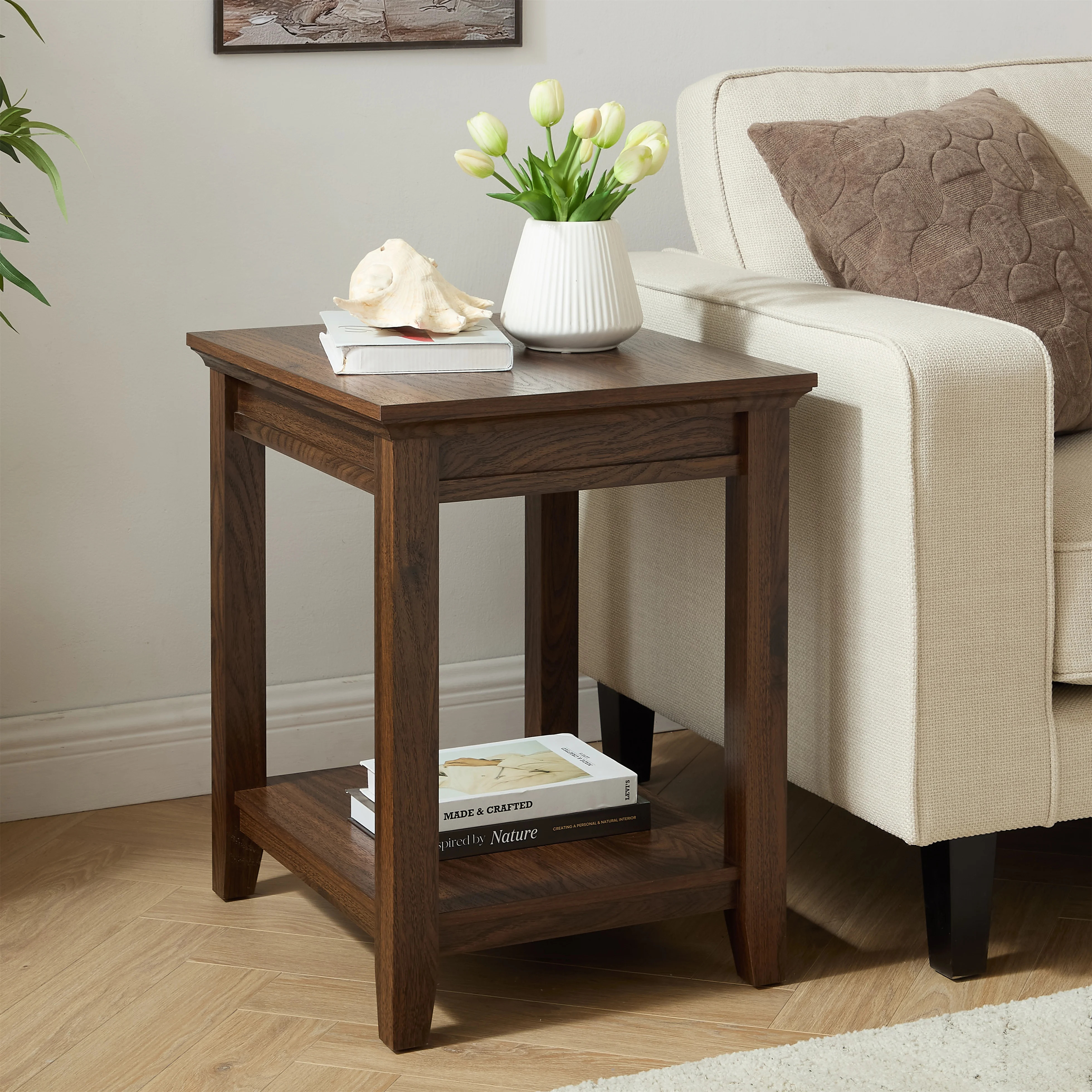 Mainstays Regency End Table, Walnut Finish | Walmart (US)