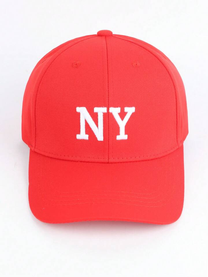 1pc Women's Fashion NY Embroidered Baseball Cap For All Seasons, Festive Baseball Cap, Couple's Daily Travel Outdoor Leisure Sports Cap. | SHEIN