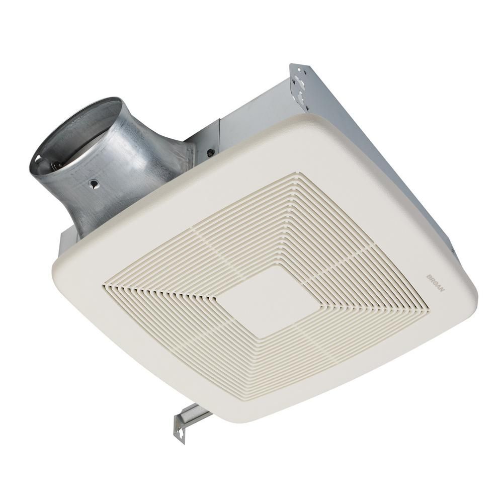 Broan-NuTone Lo-Profile 50/80/100 CFM Selectable Ceiling/Wall Bathroom Exhaust Vent Fan, ENERGY STAR | The Home Depot