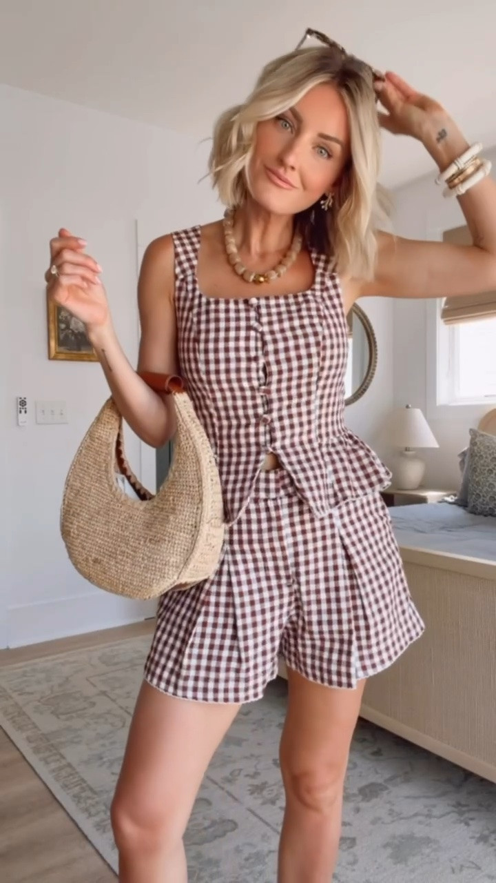 This matching set is still in stock 😍👏🏼 the perfect spring look! Wearing XS in the top & S in the shorts.

Loverly Grey, Target find, Target fashion, gingham matching set, spring fashion, spring outfit ideas

#LTKootd #LTKSeasonal