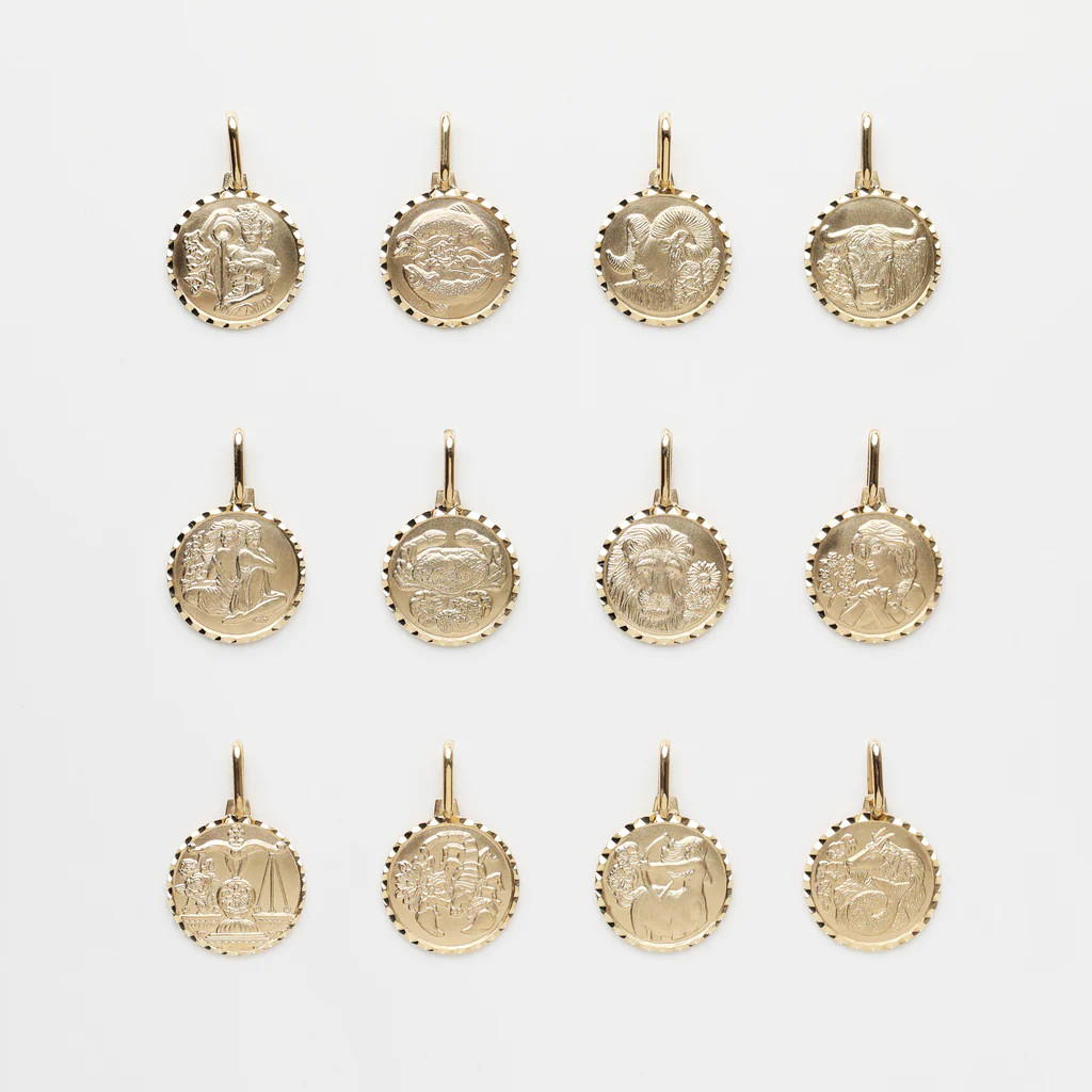 Treasured Zodiac Diamond Cut Pendant | Carrie Elizabeth