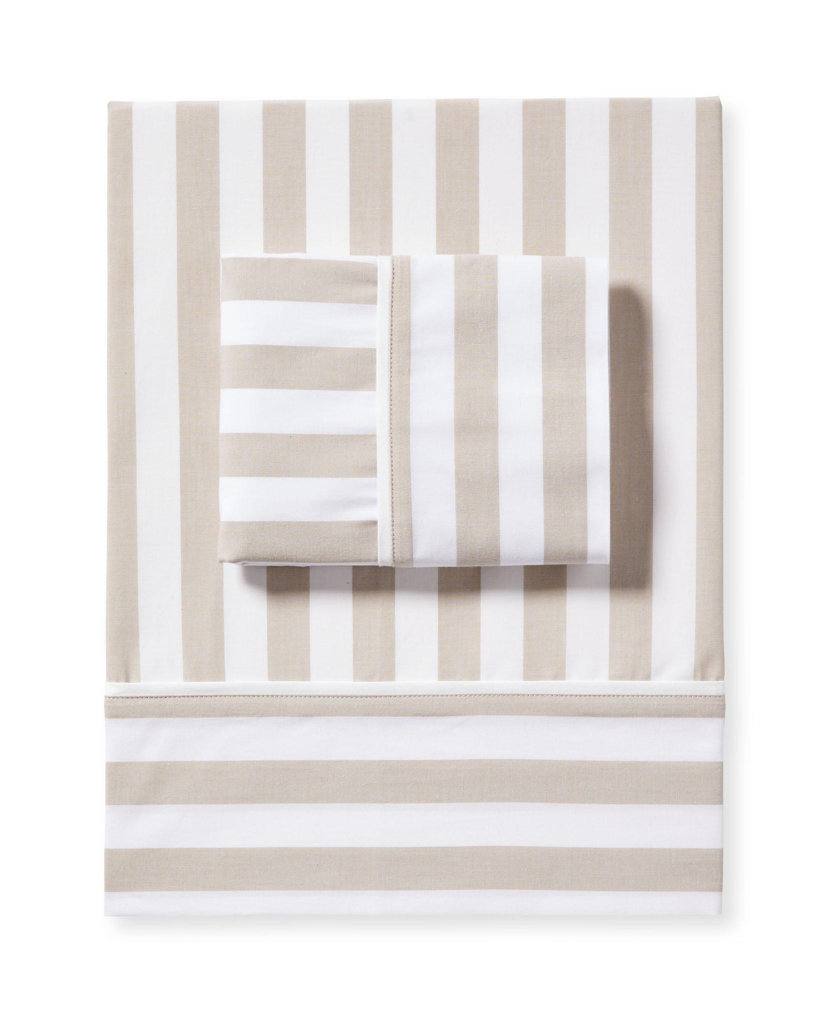Beach Club Stripe Percale Sheet Set | Serena and Lily